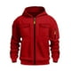 thumbnail image 3 of pstuiky manga larga para hombre, Chaqueta tipo cárdigan con capucha y cremallera de manga larga de color liso para hombre salir tops s, 3 of 3