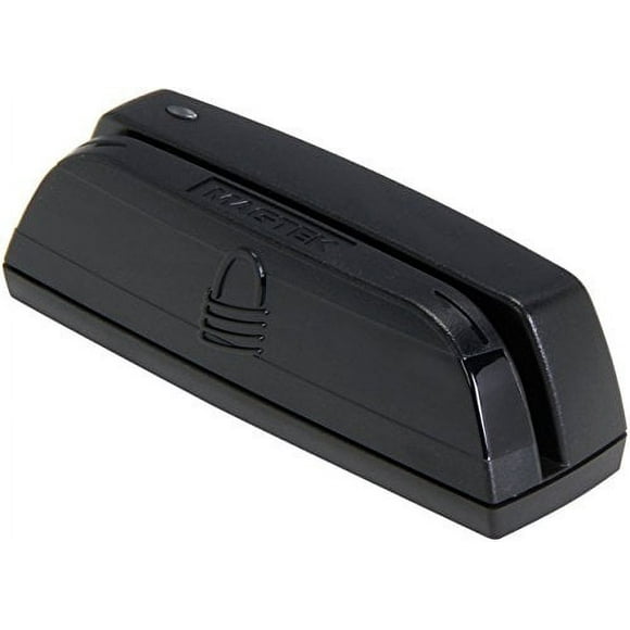 MagTek 21073062 Dynamag Magnesafe Triple Track Magnetic Stripe Swipe Reader with 6' USB Interface Cable, 5V, Black