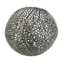 A&B Home 16-inch Aluminum Coral Round Ball Vase