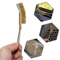 thumbnail image 6 of Mini Wire Brush Brass Nylon & Steel Brushes Rust Remover Cleaning Polish Grinder Brass Wire, 6 of 8