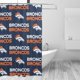 thumbnail image 2 of Cortinas opacas impermeables personalizadas del equipo de fútbol Broncos, cortinas impermeables, cortina de ducha para baño, cortina de ducha para el hogar antialtas temperaturas, 72 x 72 pulgadas, 2 of 8