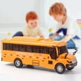 thumbnail image 4 of Gwong Juguete Sanding Bus Toy Iluminación Alta Simulación Escuela inercial Figurine de autobuses para regalo Gwong 30011752, 4 of 6