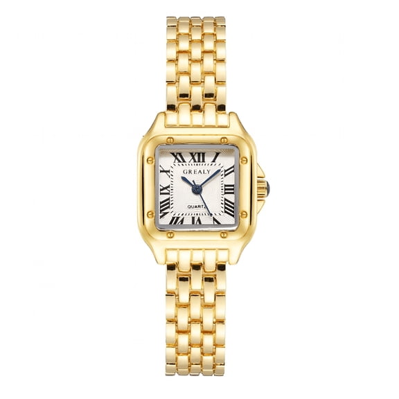 DESIGNICE Watches for Women,Pointer Ladies Vintage Small Gold Watch,small watches for women,Stainless Steel Head and Quartz Movement,Waterproof Function,Suitable Gifts for Women,Gold