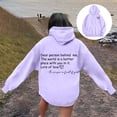 thumbnail image 3 of Dear Person Behind Me Jesus Hoodies for Women Fall Winter Long Sleeve Christian Hooded Sweatshirt with Pockets Pullover Tops, 3 of 7