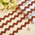 thumbnail image 3 of Rick Rack Trim for Sewing 1.34 Inch RIC Rac Ribbon Giant Jumbo RIC Rac 10 Yards Christmas Zig Zag Coffee Wave Bending Fringe Trim Woven Fabric S Shaped Lace for DIY Crafts Silver, 3 of 9
