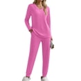 thumbnail image 2 of Fantaslook Womens Pajamas Sets Long Sleeve Shirts and Jogger Pants With Pockets Two Piece Lounge Sets Fall Oufits, 2 of 8