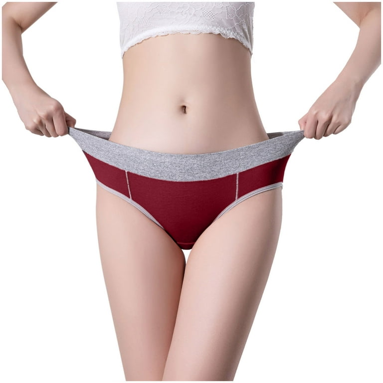 HUPOM Cute Underwear For Women Girls Panties High Waist Leisure