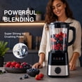 thumbnail image 4 of Behome Blender with Grinder, Stepless Speed & 4 Functions, 1200W Blender for Smoothies with 50 Oz Glass Jar, Self-Cleaning Blenders for Kitchen, Black, 4 of 8