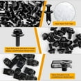 thumbnail image 4 of LAICAIW GRC-70 35PCS Engine Under Cover Splash Shield Guard Body Bolts Bumper Fender Liner Push Retainer Fastener Rivet Clips, Black, 4 of 7