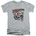 thumbnail image 1 of Superman Super Ko Adult V-Neck T-Shirt 30/1 T-Shirt Athletic Heather, 1 of 1