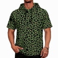 thumbnail image 3 of HAJWOH Men Leopard Printed Hooded Tank Top Muscle Short Sleeve Fishing Quick Dry Hoodies Summer Beach Soft Gym Shirts, 3 of 6