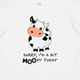 thumbnail image 4 of Inktastic Sorry, I'm a Bit Moody Today Cute Cow Pun Boys or Girls Baby T-Shirt, 4 of 5