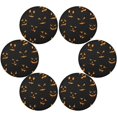 thumbnail image 3 of GZHJMY Halloween Pumpkin Round Placemats Set of 6, Non-Slip Table Mats Washable Heat Resistant Place Mats for Kitchen Dining Table Home Decor,15.4 Inch, 3 of 7
