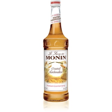 Monin - Toasted Marshmallow Syrup, Flavor of Campfire Treats, Natural Flavors, Great for Mochas, Shakes, Cocoas and Cocktails, Non-GMO, Gluten-Free (750 ml, 25.4 fl.oz)