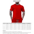 thumbnail image 5 of Verano Cuello Redondo Camiseta Hombres Moda Casual Color Puro Manga Corta Top Shrt para Gimnasio Fitness, 5 of 5