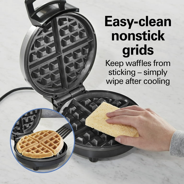 Hamilton Beach Compact Belgian Waffle Maker with Adjustable
