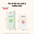 thumbnail image 3 of Dream On Me Little Butterflies 6" 2-in-1 Foam Core Crib and Toddler Bed Mattress, 3 of 8
