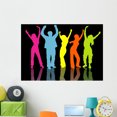 thumbnail image 1 of Colourful People Wall Mural Decal by Wallmonkeys Vinyl Peel and Stick Graphic (48 in W x 33 in H), 1 of 4