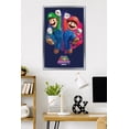 thumbnail image 2 of Nintendo The Super Mario Galaxy Movie (2026) - Mario & Luigi Jump Wall Poster, 22.375" x 34" Framed, 2 of 5