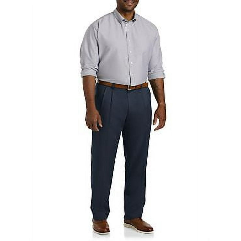 Big and tall top pleated dress pants