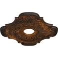 thumbnail image 3 of Ekena Millwork 17 3/4"OD x 3 1/8"ID x 1"P Peralta Ceiling Medallion (Fits Canopies up to 4 5/8"), Hand-Painted Rust, 3 of 6