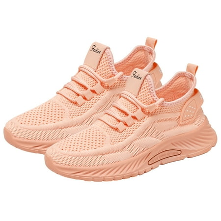 Womens Shoes Slip on Ladies Walking Fashion Athletic Sneakers Work Gym Comfort Lightweight Mesh Soft Sole Pink Quickwittc Pink