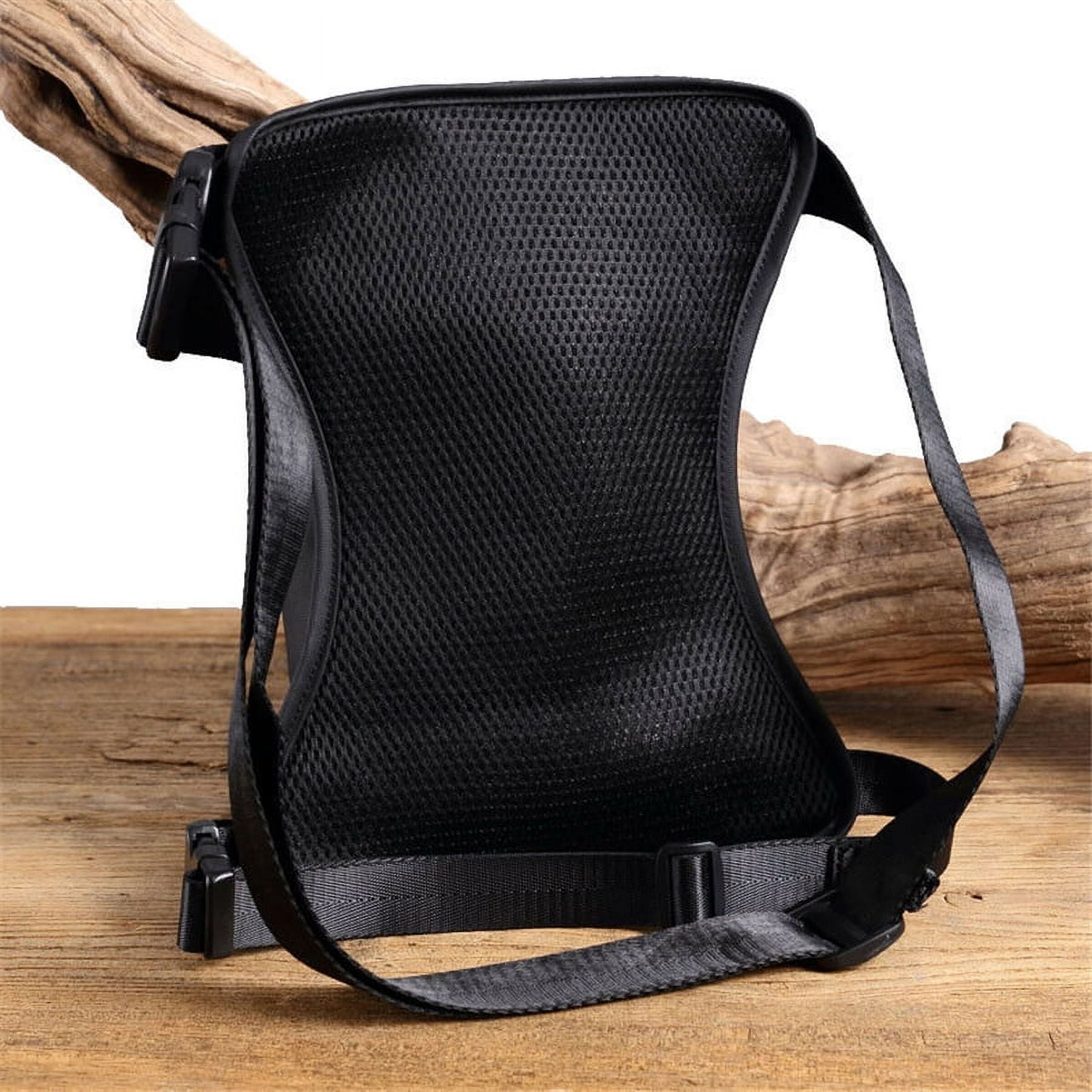 Motorcycle Outdoor Drop Leg Bag Tactical Hiking Thigh Waist Fanny Pack Pouch BLK