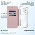 thumbnail image 6 of Petocase Magnetic Clear for Samsung S24 Ultra Case with MagSafe Transparent Electroplated Silicone Cover Slim Thin [Non-Yellowing] Wireless Charging Heavy Duty Full Body Shockproof Phone Cover,Pink, 6 of 7