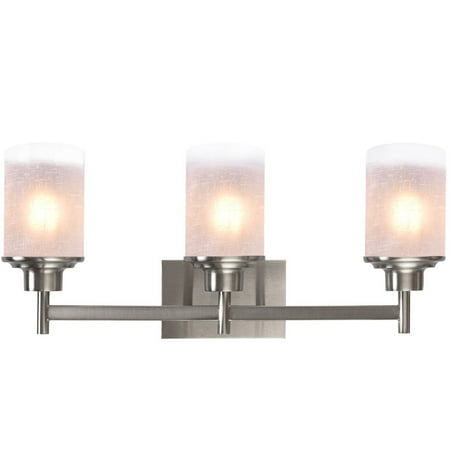 Gymax 3 Light Led Vanity Fixture Brushed Nickel Wall Sconces Gymax 3 Light Led Vanity Fixture Brushed Nickel Wall Sconces Lighting Bathroom