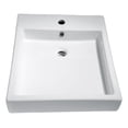 thumbnail image 5 of Spa World LS-AZ124 20.5 x 17 in. Deux Series Ceramic Vessel Sink - White, 5 of 7