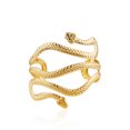 thumbnail image 1 of Brazalete abierto con diseño de serpiente y espiral de Cleopatra de Egipto, 1 of 5