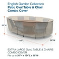thumbnail image 4 of Budge XL Brown / Beige Patio Oval Table/Chairs Cover, English Garden, 4 of 8