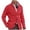 Red, variant on Mens Solid Color Waffle Knit Cardigan Button Up Blazer Jacket Slim Fit Sweater Coat Color: Red Size: XL