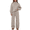 CoffeeGrey, variant on Lounge Sets for Women 2 Piece Sweatsuits Mock Neck Sweatshirt Outfits for Women Fall Oversized Loungewear Sweatpants