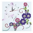 thumbnail image 2 of Reloj decorativo con diamantes DZ613 - 35x35cm, diseño único para colgar en pared. Incluye placa de diamantes, pluma de aplicación y movimiento de reloj (sin batería). ¡Crea tu propia obra de arte, 2 of 6