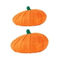 thumbnail image 6 of Parents&Children Beret Artist Hat Pumpkin Beret Halloween Hats Fall Winter Hats for Adults Ladies Winter Supplies, 6 of 9