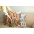 thumbnail image 3 of Ambesonne Rustic Throw Pillow Cover 2 Pack, Medieval Old Village, 18", Tan, 3 of 6