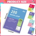 thumbnail image 3 of A4 Thick Unlined Blank Sketch Notebook, 200 Pages 55gsm Writing Journal For Home Office, Lightweight Drawing Pad, Blue Purple (Multicolor, 30*21), 3 of 4