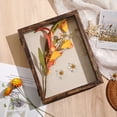 thumbnail image 1 of Cadre Shadow Box 8,5x11 avec Dos en Lin - Vitrine Mémoire Robuste avec Fleurs, Images, Médailles et Plus, 1 of 8