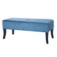 thumbnail image 4 of CorLiving Antonio  Blue Velvet 46" Wide Bench, 4 of 7