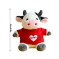 thumbnail image 2 of Cow Stuffed Animal Cute Throw Pillows Doll, 9" Cow Plush Gift Soft Toy for Teens, Cow Plushie Home Christmas Thanksgiving Decorations, 2 of 13