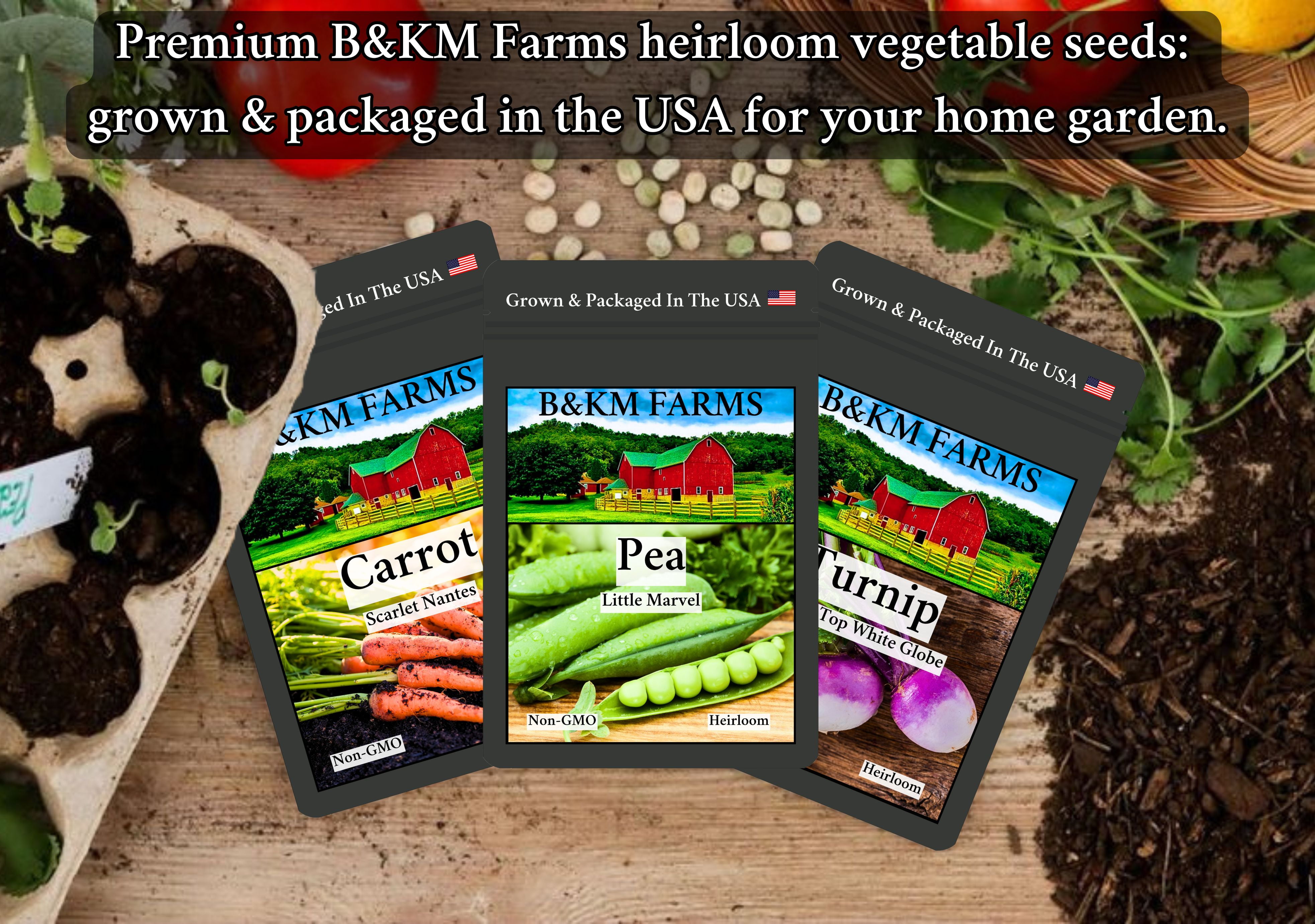 40 Vegetable, Herb & Melon Plant Seeds, Heirloom, Non-GMO, Non-Hybrid