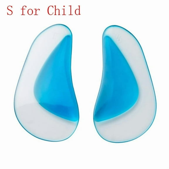 2PCS Insole Orthotic Professional Arch Support Insole Flat Foot Flatfoot Corrector Shoe Cushion Insert Silicone Orthopedic pads S for Child 0
