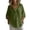 Army Green, variant on Going Out Tops for Women 3/4 Sleeve Collared Pencil Tops - Split Hem for Daily Light Blue S