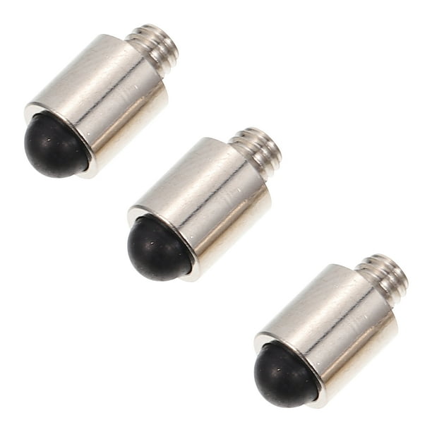 Hytrove 3Ud Silenciadores Para De Peluquería Accesorio De Metal Plateado
