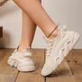 thumbnail image 4 of CHICVOMEY Breathable Sneakers for Women Running Shoes Lace Up Sneakers Non-Slip Blade Sole Comfortable Sneakers Casual Walking Shoes, 4 of 6