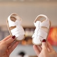 thumbnail image 3 of Sandalias Transpirables De Verano Para Niños Y Niñas , Estilo Simple , Suela Suave Sólida , Zapatos De Al Aire Libre , Interior , Prewalker , 0 A 18 M, 3 of 4