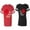 Men Red / Women Black, variant on He she is My Better Half Matching Couple Cotton Jerseys (Men Red / Women Black) (Men S / Women S)
