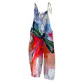 thumbnail image 2 of ICHUANYI Liquidación Mujer Moda Casual Impreso Bolsillo Mameluco Largo Traje Correa Camis Mono ICHUANYI WER202308253666, 2 of 8