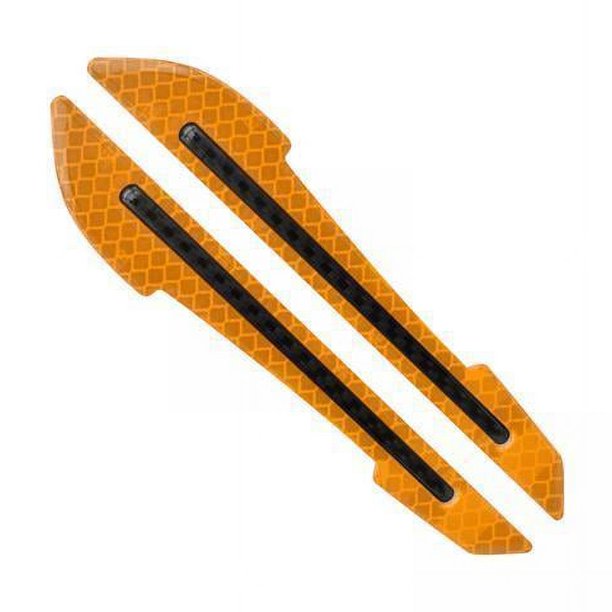 2x2x pegatina reflectante de advertencia de espejo retrovisor para camión amarillo 2 piezas